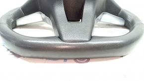 Nissan Rogue 17-20 black leather steering wheel, heated, with buttons, with overlay, scratches