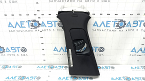 Left center pillar trim, belt, Porsche Cayenne 19-23, black, under the deflector, worn