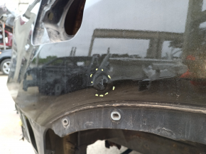 Nissan Rogue 14-20 rear right quarter wing, BSM, on the body, green, bumpers