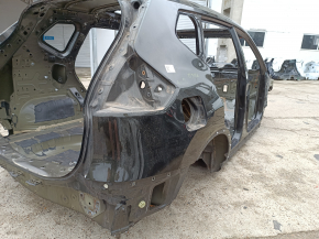 Nissan Rogue 14-20 rear right quarter wing, BSM, on the body, green, bumpers