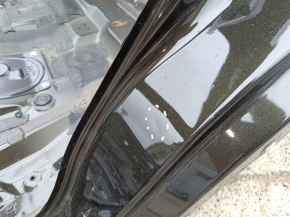 Quarter wing rear left Nissan Rogue 14-20 under BSM, on the body, green, bumper