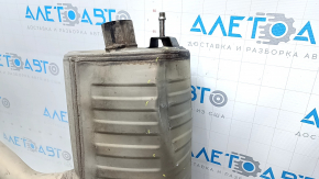 The exhaust pipe, the middle part with the barrel of the Porsche Cayenne 19-26 3.0T, is dented, torn