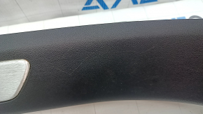 Right door sill trim for Porsche Cayenne 19-26, black, with Cayenne inserts, scratches