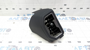 Left front panel air vent deflector for Ford Bronco Sport 2021-26, gray with black trim