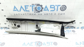 Front pillar trim, right, Ford Bronco Sport 2021-26, gray, needs cleaning, scratches