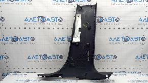 Lower left center pillar trim for Ford Bronco Sport 2021-26, black, scratches, broken mount, needs cleaning