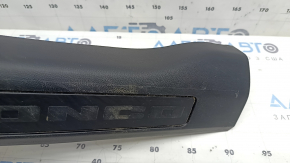 Front left door sill plate for 2021-2026 Ford Bronco Sport, black, scratches