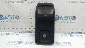 Black rear center console trim for Ford Bronco Sport 2021-26, for rear row air vents, without charging port, scratches