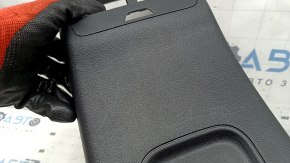Black rear center console trim for Ford Bronco Sport 2021-26, for rear row air vents, without charging port, scratches