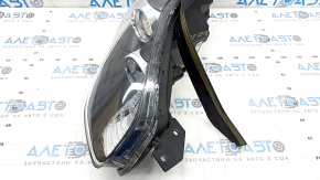 Kia Sportage 17-22 AWD right front headlight, halogen + LED, yellow insert, seal peeled off