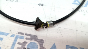 Rear hood release cable for a 2021-2026 Ford Bronco Sport with bracket, torn boot