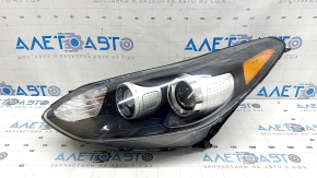 Kia Sportage 17-22 AWD halogen + LED front left headlight, yellow insert, seal peeling off