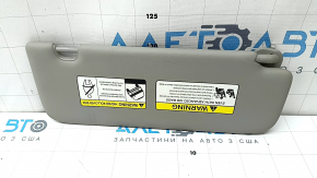 Left visor for Kia Sportage 17-22, gray, without hook, dented