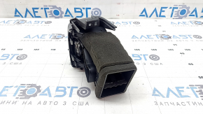 Right passenger front panel air vent deflector Kia Sportage 20-22, black with chrome trim, scratches