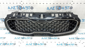Kia Sportage 20-22 matte black radiator grill with chrome, broken mount