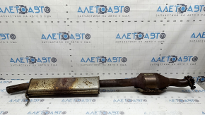 Rear catalytic converter for Ford Bronco Sport 2016-2017 1.5T with resonator, rusty, tube cut
