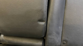 Rear seats, 2nd row, Infiniti Q50 14-16, black leather, split backrest for dry cleaning, dented, without side bolsters