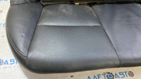 Rear seats, 2nd row, Infiniti Q50 14-16, black leather, split backrest for dry cleaning, dented, without side bolsters