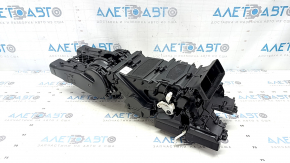 The bare 2-row heater housing for a 19-26 Porsche Cayenne, without a fan, actuators, radiators, or sensors.