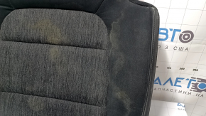 Ford Bronco Sport 2021-2026 rear seat cushion, black and dark gray combination leather, dry-cleanable