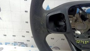 Naked steering wheel for Ford Bronco Sport 21-26, rubber, without heating, buttons, paddles, needs cleaning, worn