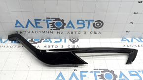 Left front bumper molding for Volvo XC60 22-25, gloss black, R-Design