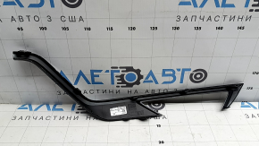 Right front bumper molding for Volvo XC60 22-26, gloss black, R-Design