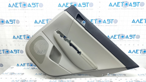 Kia Sportage 20-22 rear right door trim, gray with black, gray eco-leather armrest, plastic insert, scratch