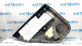 Kia Sportage 20-22 rear right door trim, gray with black, gray eco-leather armrest, plastic insert, scratch