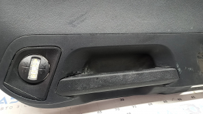 Black lower tailgate trim for a 2021-2026 Ford Bronco Sport with lamps and handles, scratches