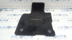 Black fabric driver's side floor mat for the 2020 Ford Bronco Sport