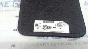 Black fabric driver's side floor mat for the 2020 Ford Bronco Sport