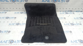 Black fabric passenger floor mat for the 2020 Ford Bronco Sport