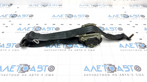 Rear left seat belt for Ford Bronco Sport 21-26, black, worn, sooty, melted