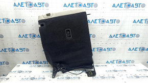 Rear seat backrest, 2nd row, left, Mazda CX-5 17-18, gray leather, perforated, with belt, without headrest, dry-cleanable, dented leather