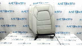 Rear seat backrest, 2nd row, right, Mazda CX-5 17-18, gray leather, perforated, without headrest, dry-cleanable, dented leather