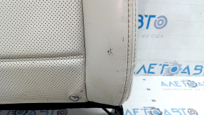 Rear seat backrest, 2nd row, right, Mazda CX-5 17-18, gray leather, perforated, without headrest, dry-cleanable, dented leather