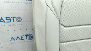Rear seat backrest, 2nd row, right, Mazda CX-5 17-18, gray leather, perforated, without headrest, dry-cleanable, dented leather