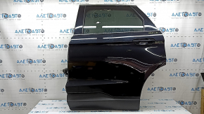 Rear left door assembly for Ford Edge, 15-24 tinted, keyless, black UM, chips, bump