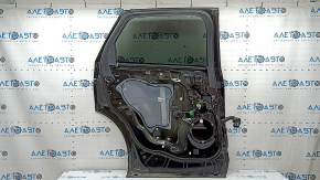 Rear left door assembly for Ford Edge, 15-24 tinted, keyless, black UM, chips, bump