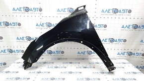 Front left fender Nissan Rogue Sport 17-22 black G41, dented, torn mount