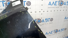 Front left fender Nissan Rogue Sport 17-22 black G41, dented, torn mount