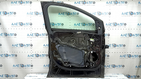 Ford Edge 15-24 keyless front left door assembly, black, UM, with code, dent, chips, scratches on the glass