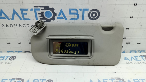 Left visor for Nissan Rogue Sport 17-22 without sunroof, simple, without hook, dry-cleanable