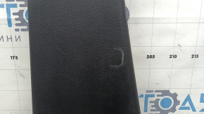 Lower left center pillar trim for Nissan Rogue Sport 17-22, black, with plug, scratches, whitened plastic