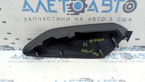 Left side center console trim for Nissan Rogue Sport 19-22, upper, plastic, black, scratches