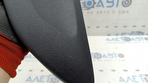 Right side center console trim for Nissan Rogue Sport 19-22, upper, plastic, black, without console, scratches