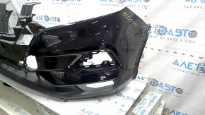 Front bumper bare Nissan Rogue Sport 20-22 black, scratches, cracked