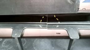 Front bumper bare Nissan Rogue Sport 20-22 black, scratches, cracked