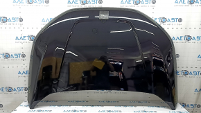 Ford Edge 19-24 black UM steel hood with dents and corrosion